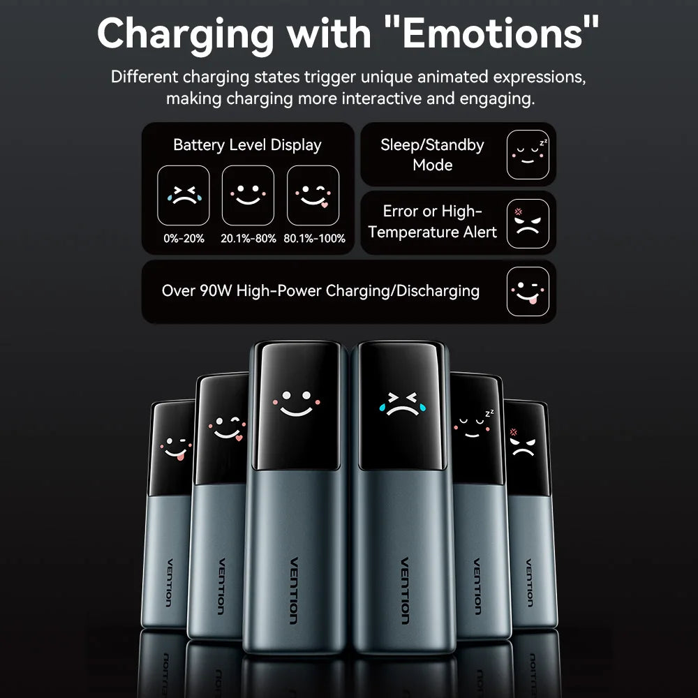 【CCC Certification】Vention 165W Power Bank 20000mAh PD Fast Charger for Laptop Portable 3C Powerbank for iPhone 17 Samsung S25