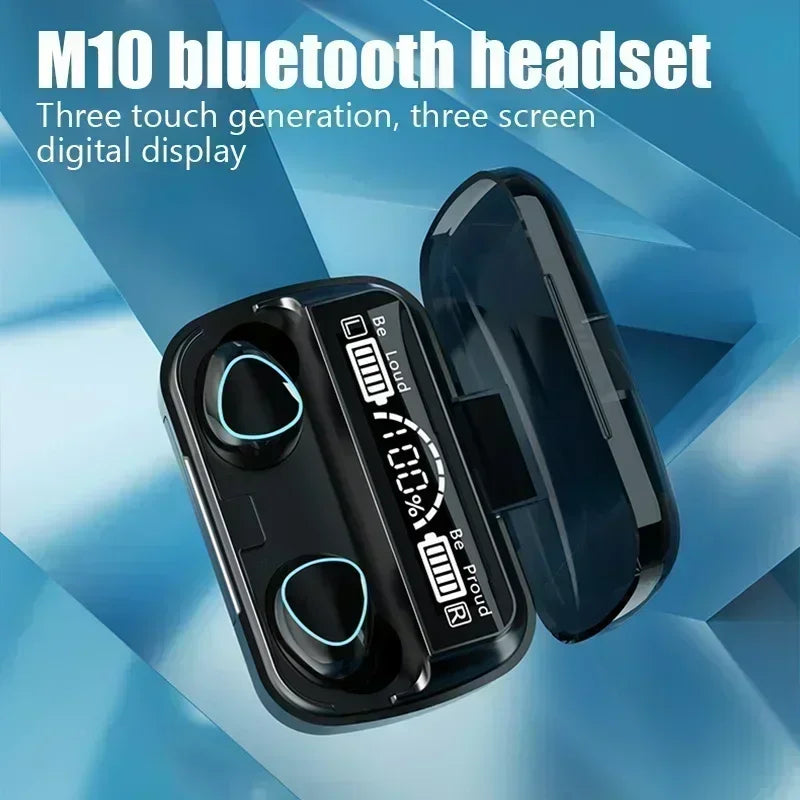 Wireless Earphones 9D Stereo  Charging Box Sports Waterproof TWS Bluetooth Headphones with Microphone